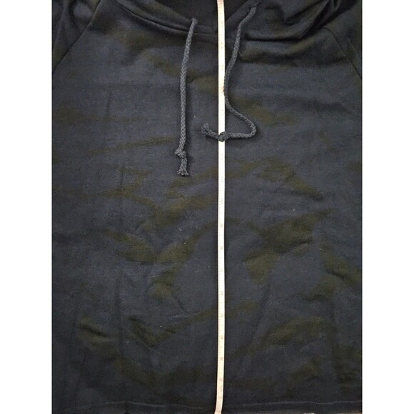 Cotton Emporium Size XS Blue & Black Camo Hooded Pullover Long Sleeve Shirt - Picture 7 of 9